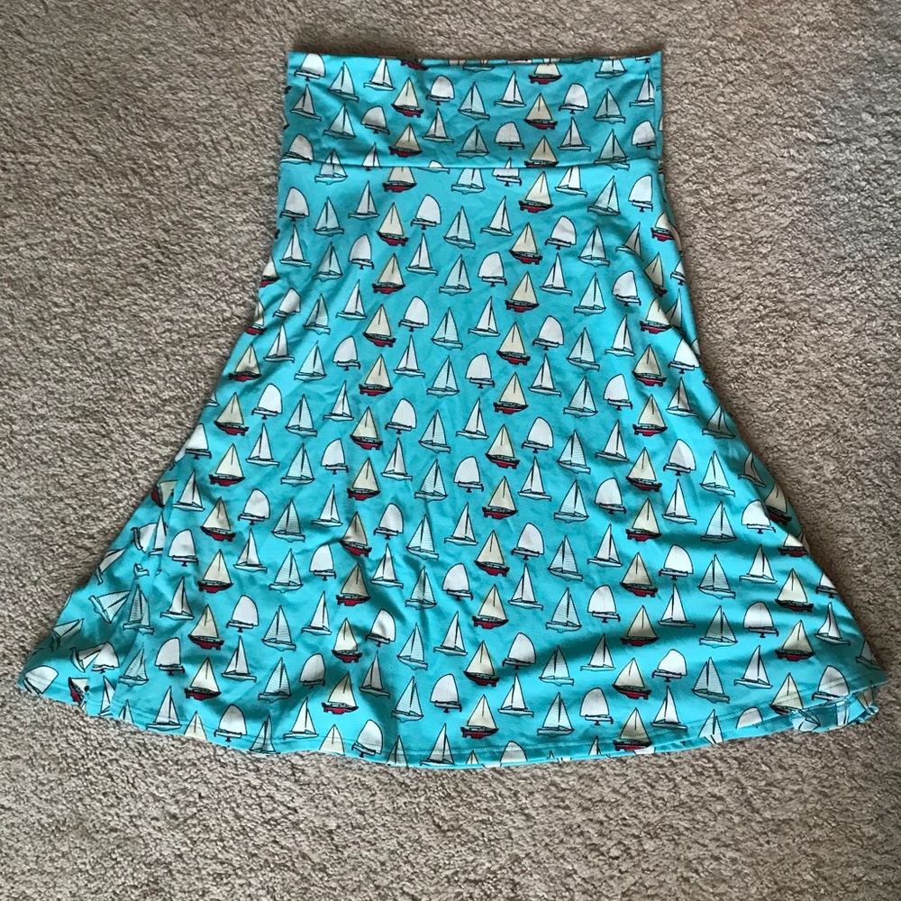 Medium LuLaRoe azure skirt