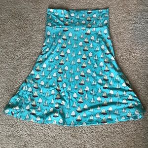 Medium LuLaRoe azure skirt