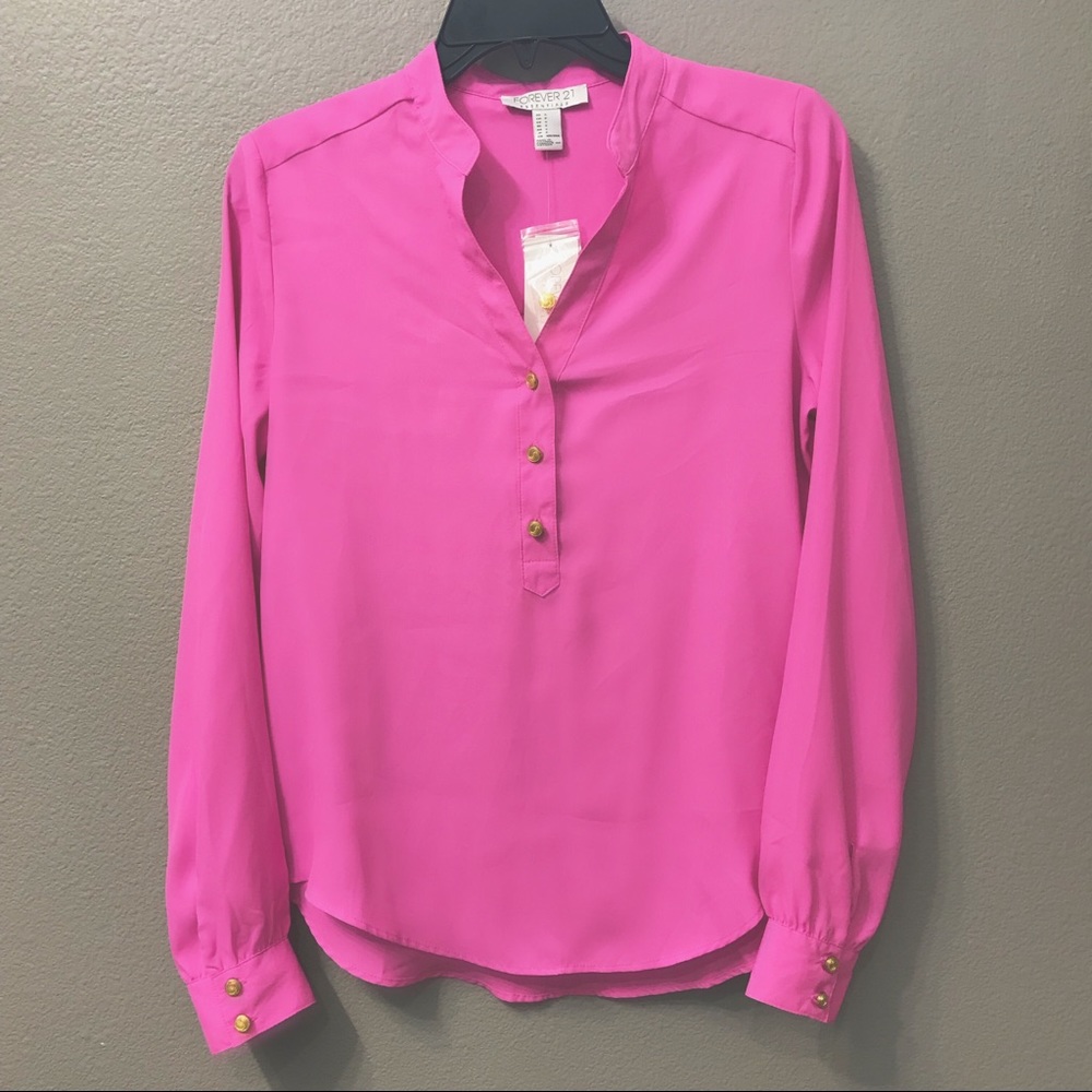 Forever 21 Hot Pink Blouse