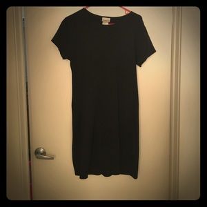 Black Short Sleeve Comfy Work Dress Size M