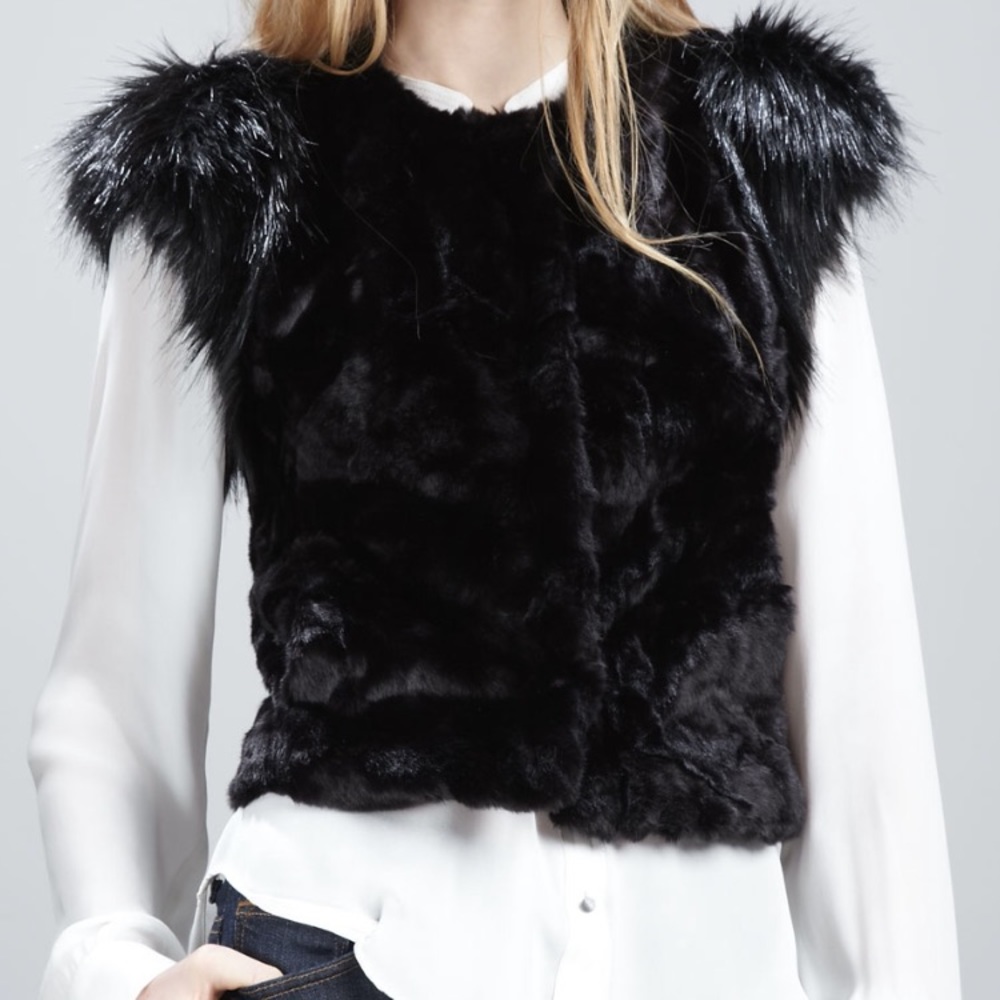 Faux fur vest