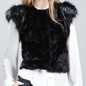 Faux fur vest