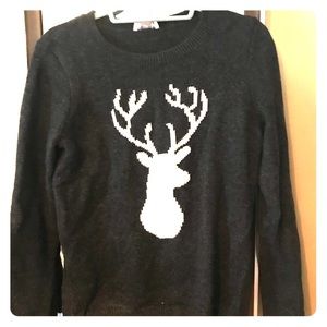 Ann Taylor Loft deer silhouette sweater