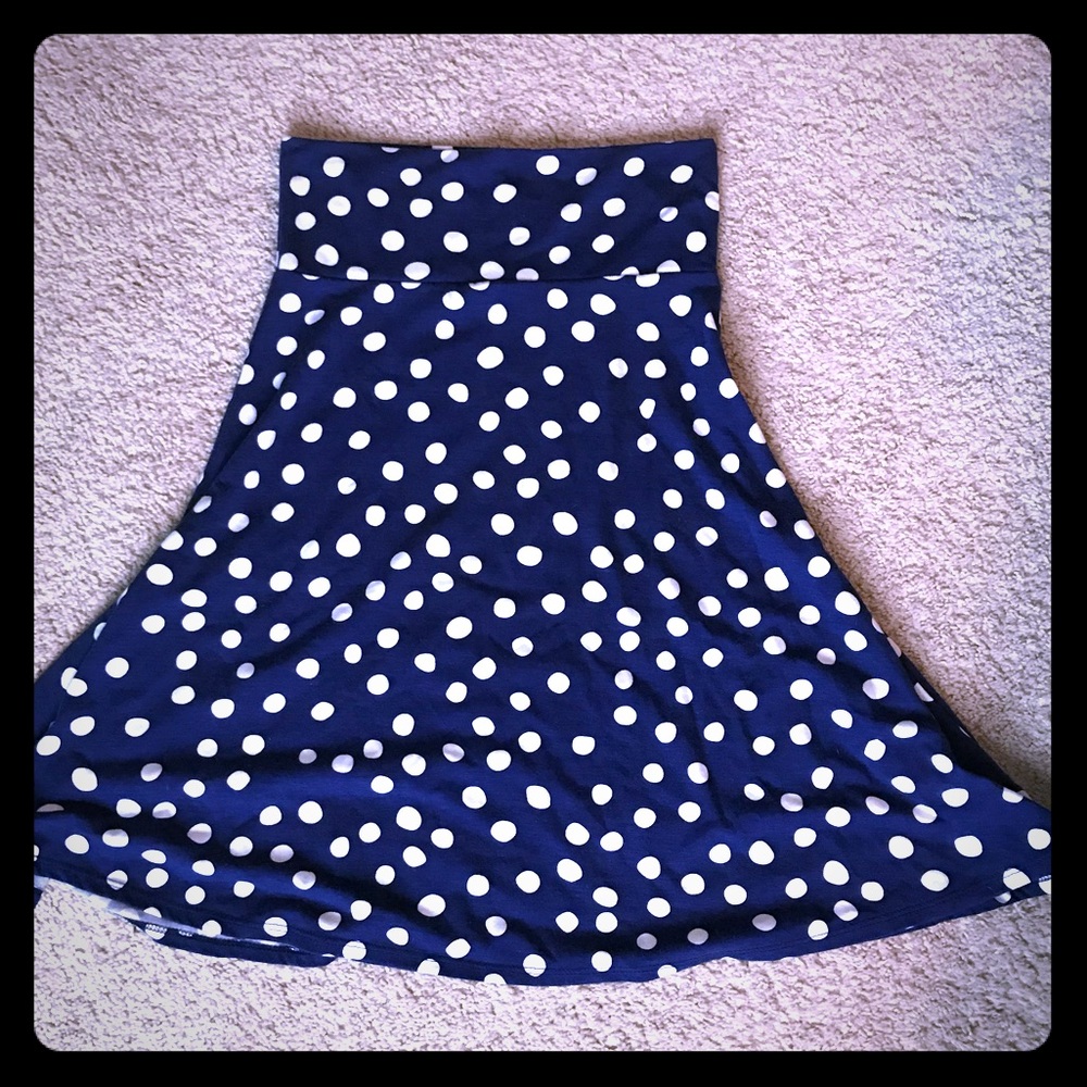 Small LuLaRoe azure skirt