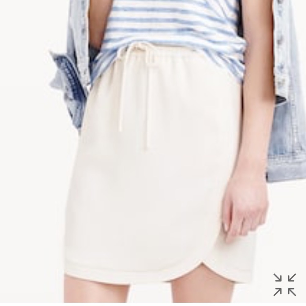 J Crew Drapey Double Twill Athleisure Skirt - Picture 2 of 6