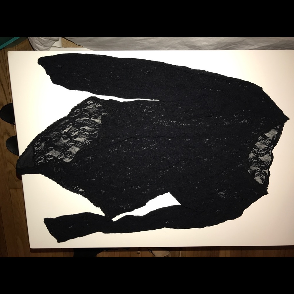 Lace black bodysuit