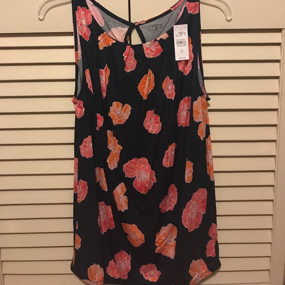 Ann Taylor LOFT NWT Flower Print Tank