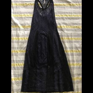 FREE PEOPLE HALTER LACE BODYCON DRESS!!!