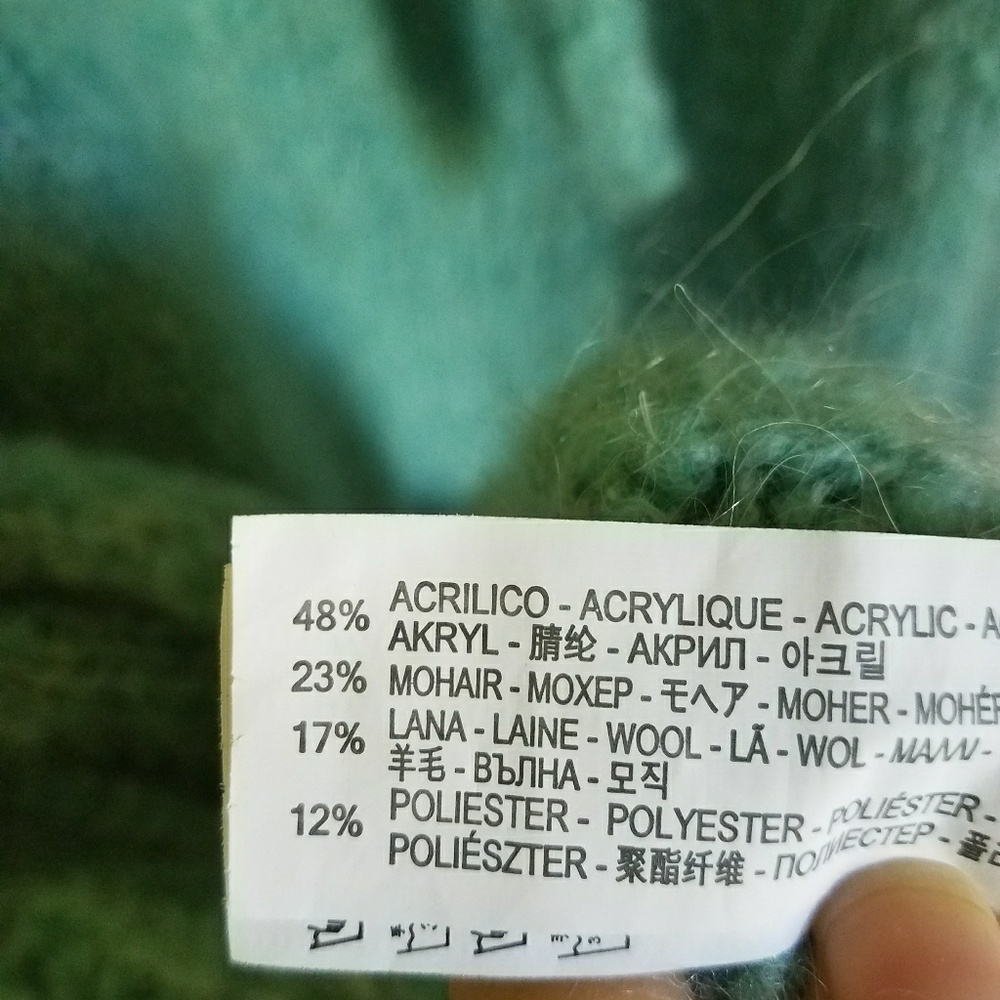 Zara Mint Tie Up Mohair Sweater - Picture 4 of 7