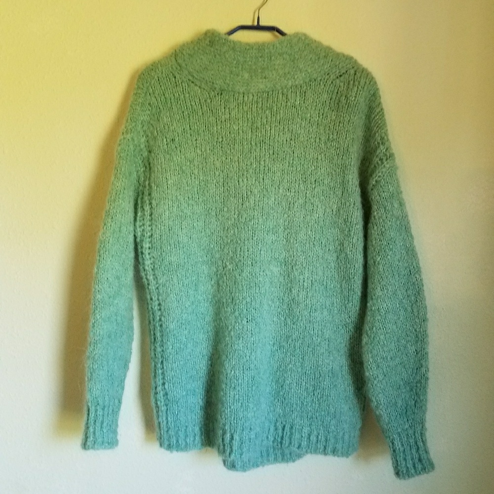 Zara Mint Tie Up Mohair Sweater - Picture 2 of 7