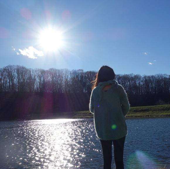 Zara Mint Tie Up Mohair Sweater - Picture 6 of 7