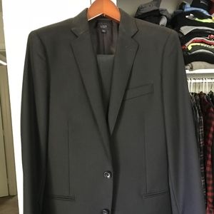 J.Crew Black Italian Wool Ludlow Suit