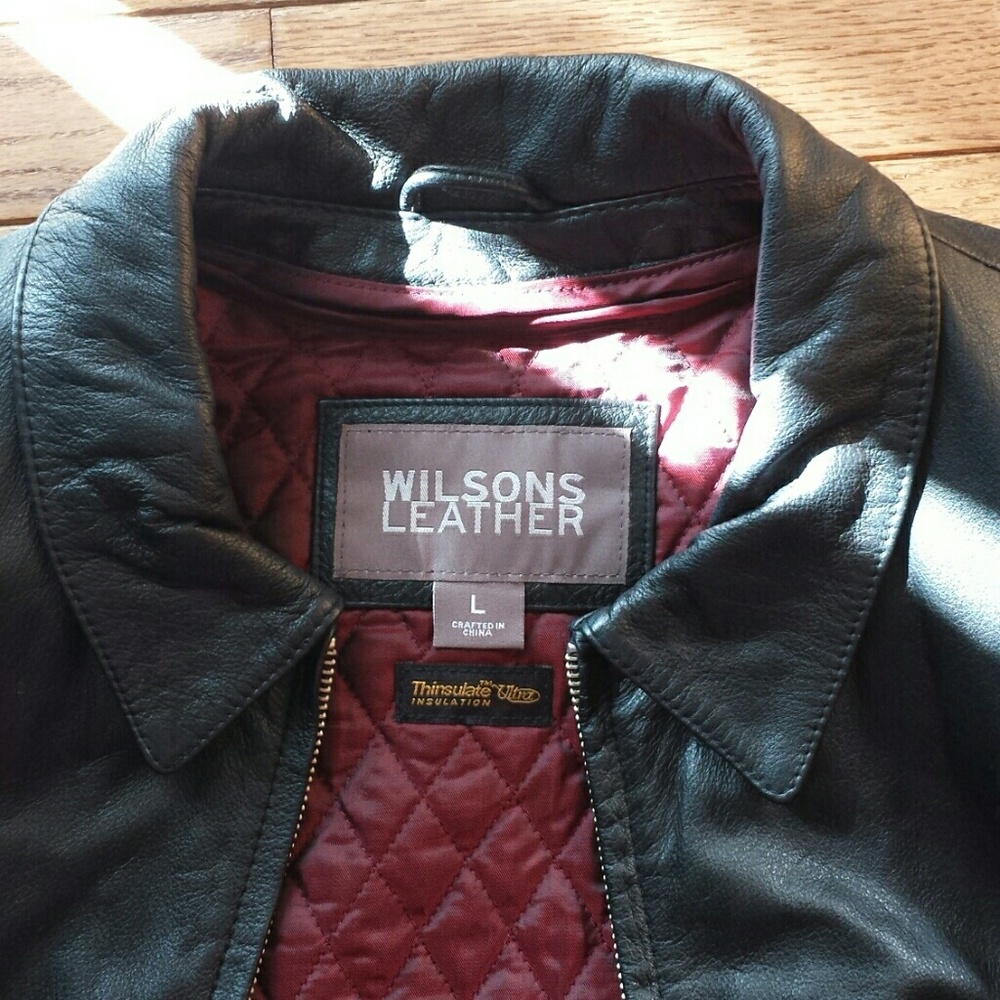 Black Wilson's leather jacket