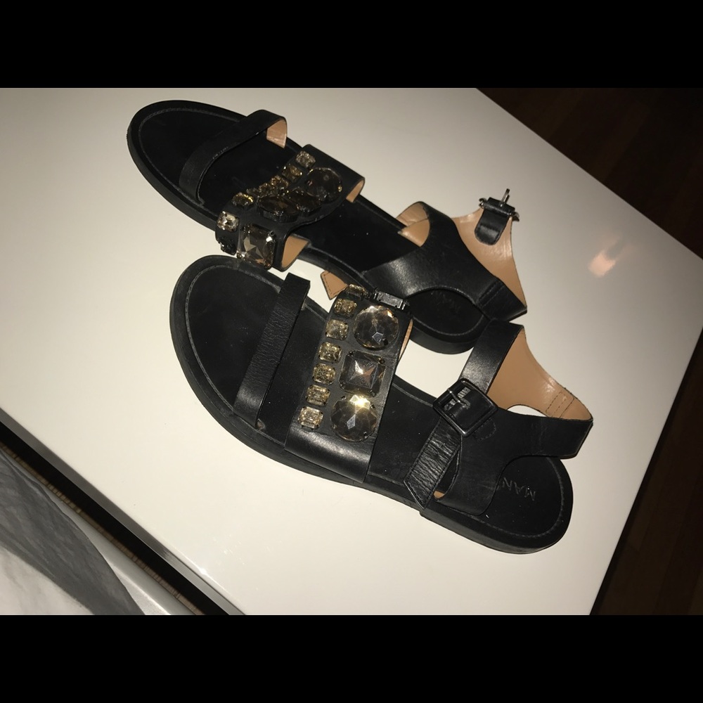 Mango size 39 flat sandals