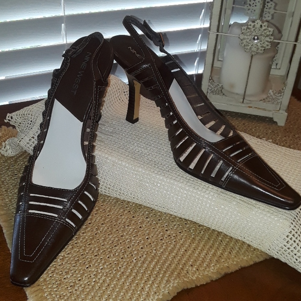 Nine West Ladies Size 8 1/2 Slìnģbacķs