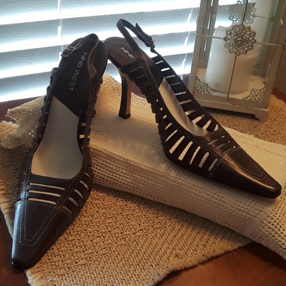 Nine West Ladies Size 8 1/2 Slìnģbacķs - Picture 2 of 4