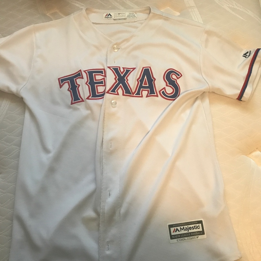 Texas Rangers Button Down Jersey Shirt