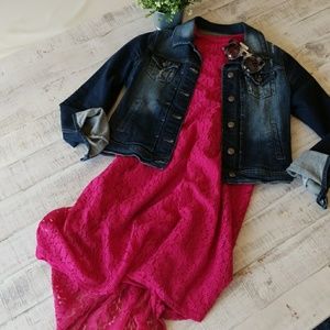 Sleeveless A Line Lace Dress Sleeveless A Line Lace Dress