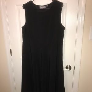 Black fit and flare dress