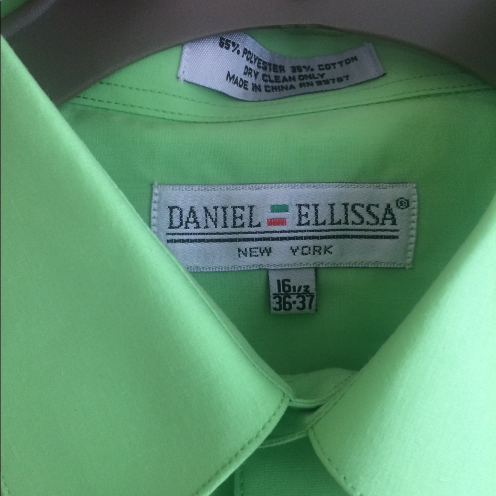 Daniel Elissa Lime Green Button Down XL