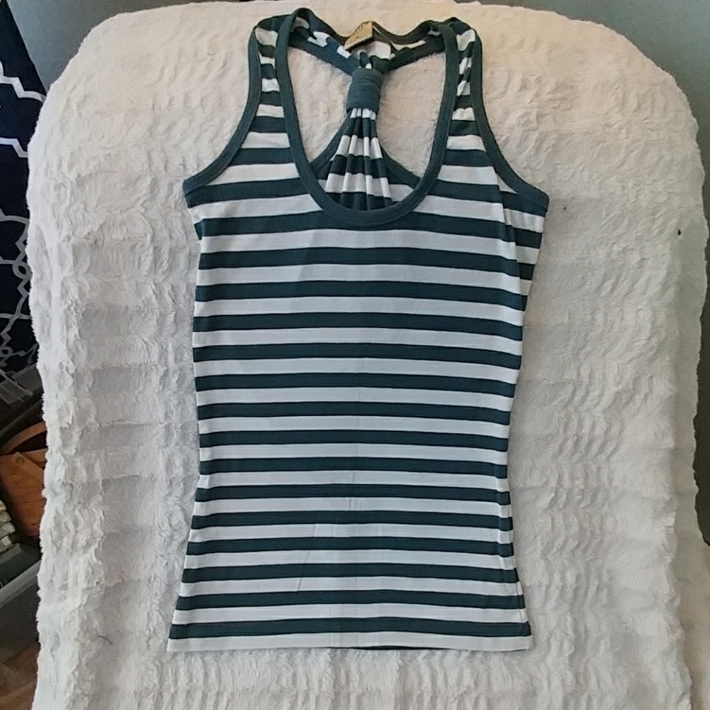 Striped racer back tank