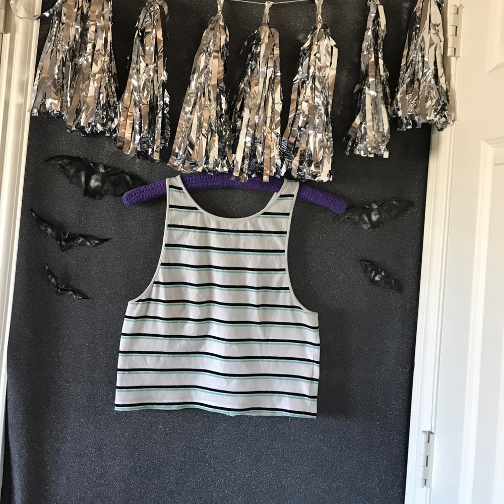 Striped crop top