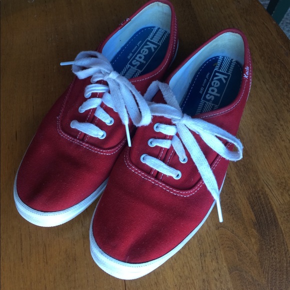 Keds Shoes - Keds Red Lace Up Sneakers Size 7.5 Women’s