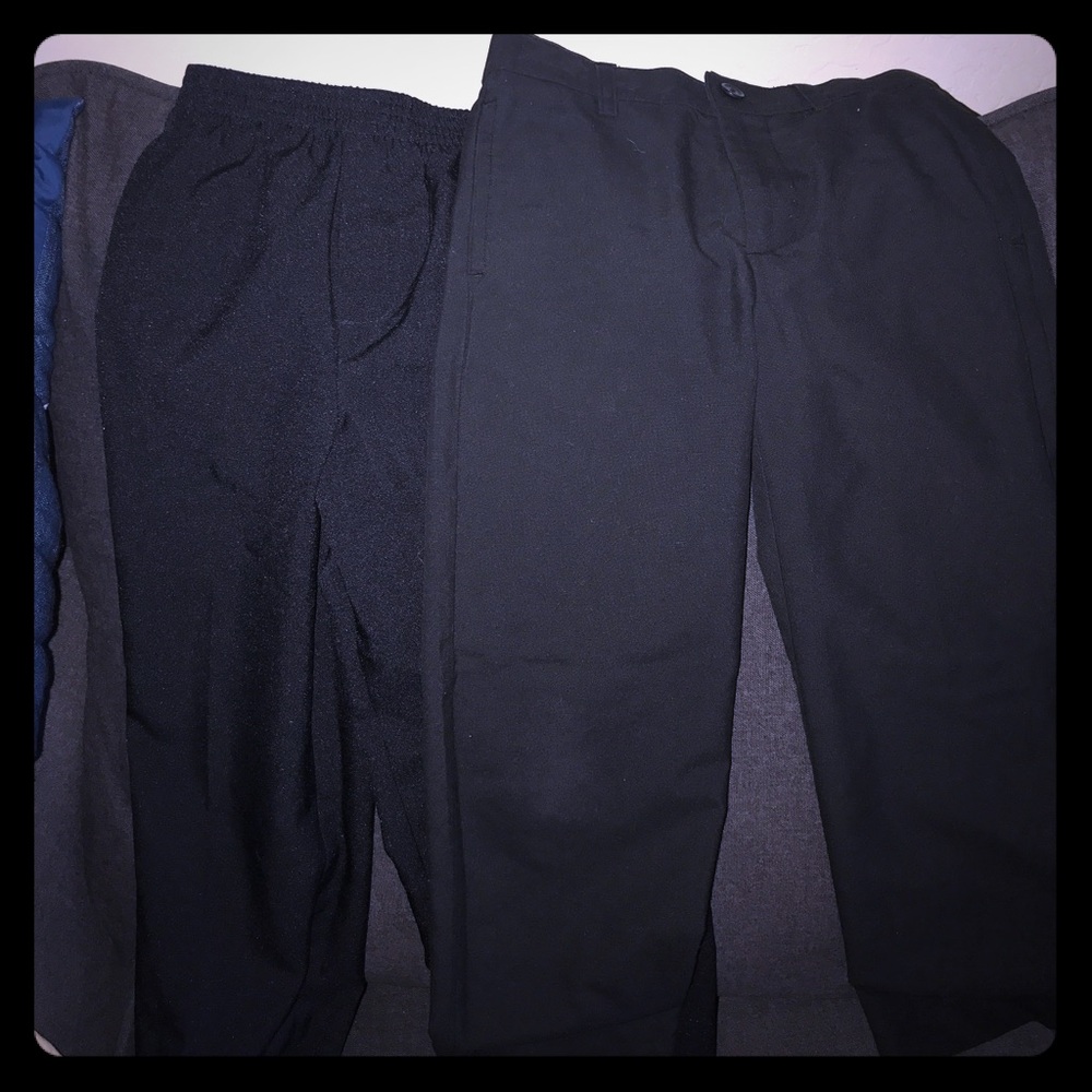 2 pair boys dress pants