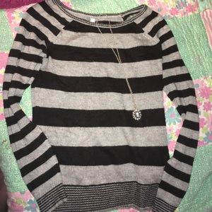 Black and Grey Stripped Sweater
