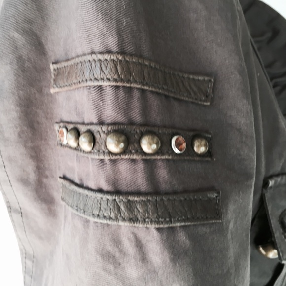 Mackage military ruffle blazer jacket xs - Picture 6 of 8