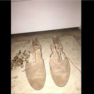 Peter pan lace up flat