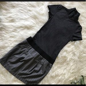 Grey turtleneck dress