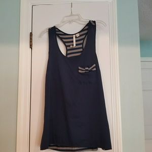Lauren Conrad Striped Sleeveless Blouse