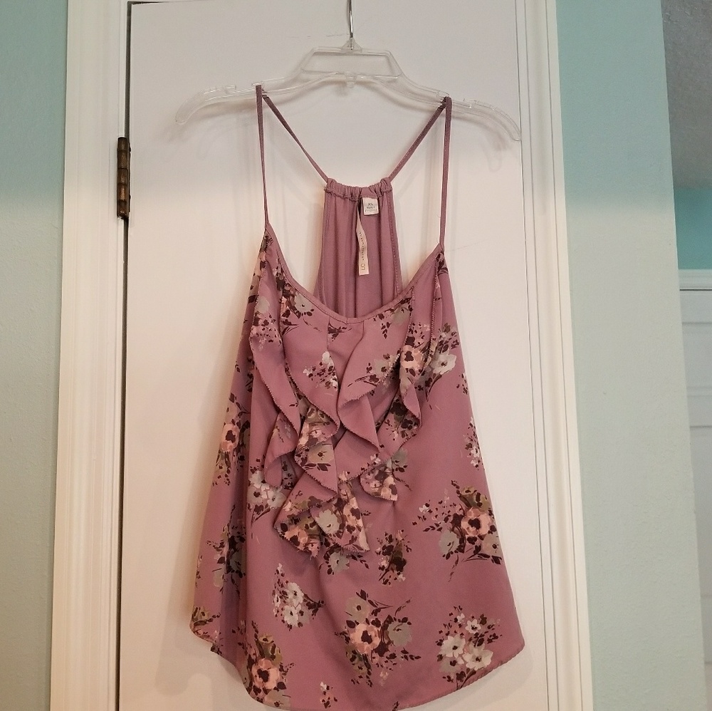 LC Lauren Conrad Floral Blouse