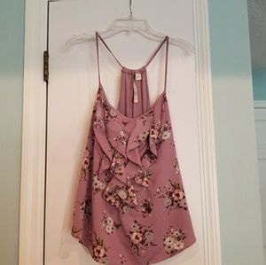 LC Lauren Conrad Floral Blouse