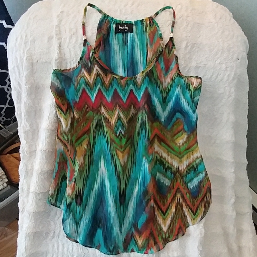 Exotic tank blouse