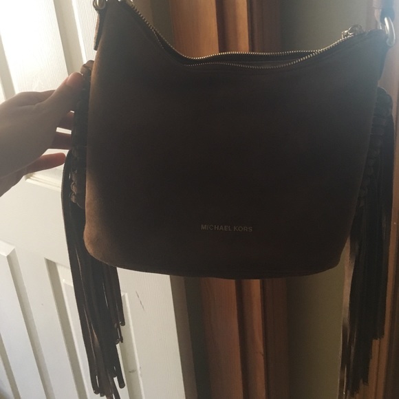 BRAND NEW SUEDE MICHAEL KORS CROSSBODY PURSE - Picture 4 of 5
