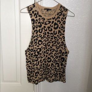 Leopard Print Muscle Tee