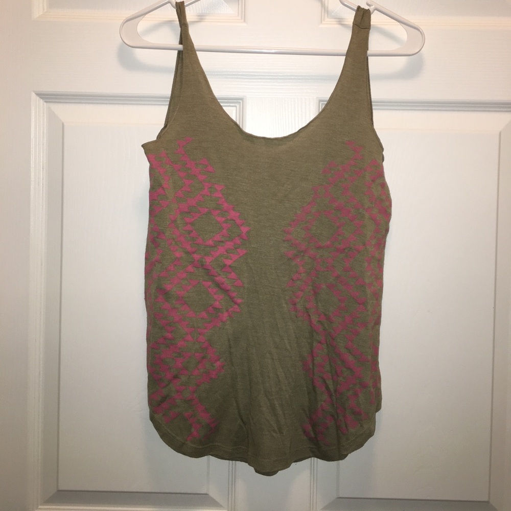 Green and Pink Tank Top