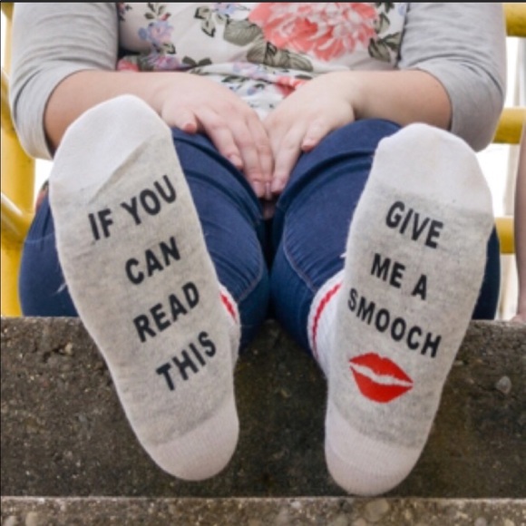 Kyoot Klothing Accessories - 💋Give me a Smooch💋Socks