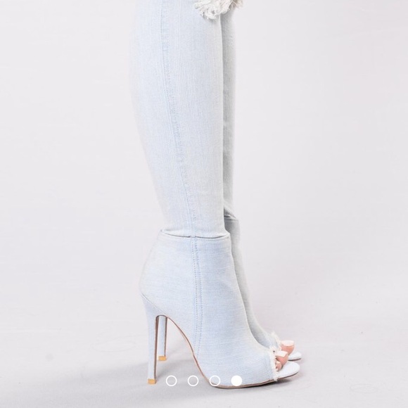 Denim high thigh boots ! - Picture 4 of 4
