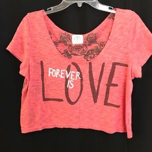 American Eagle Outfitters red crop top