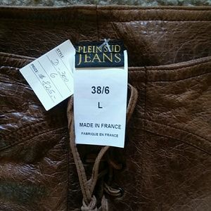100% genuine Leather jeans