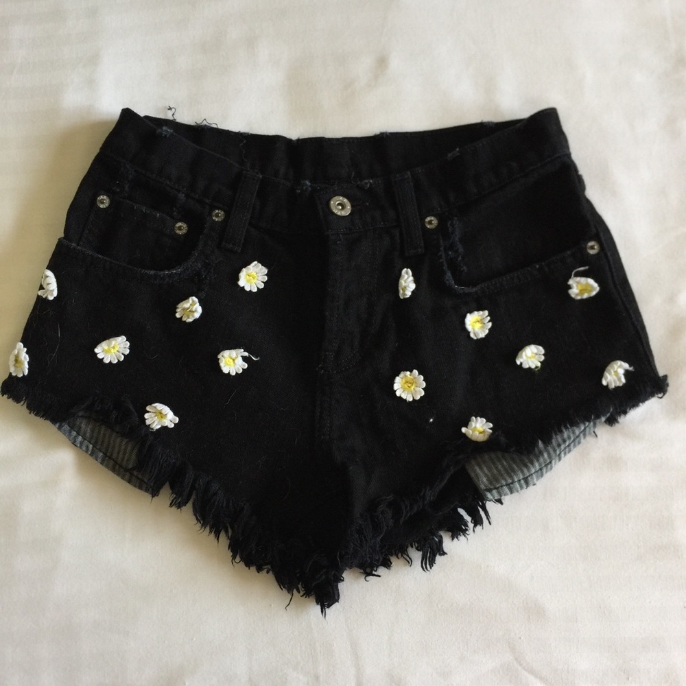 Carmar denim daisy shorts