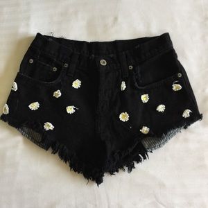 Carmar denim daisy shorts