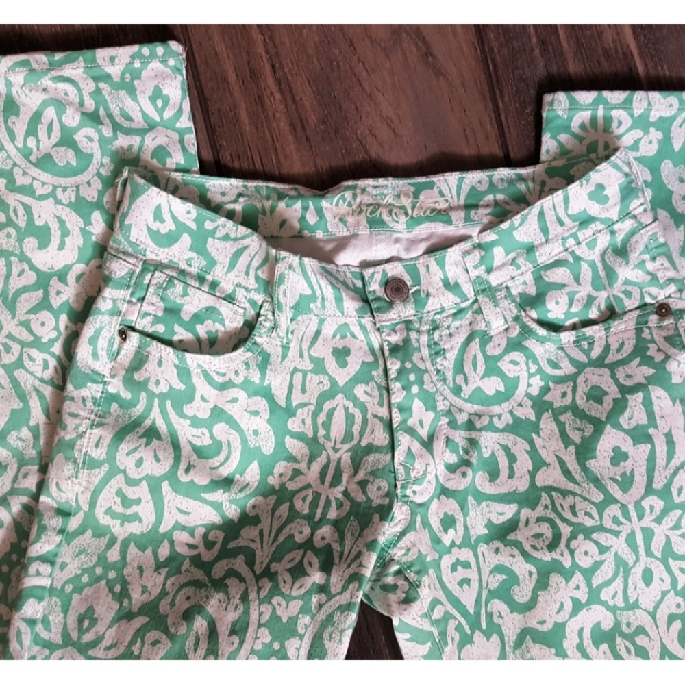 Old Navy Rockstar Patterned Skinny Jeans, Like New