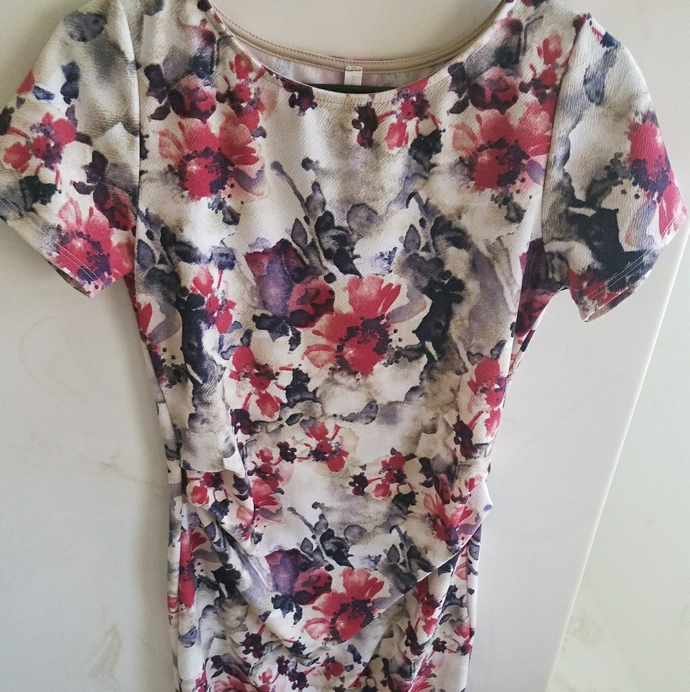 Pinkblush floral maternity dress