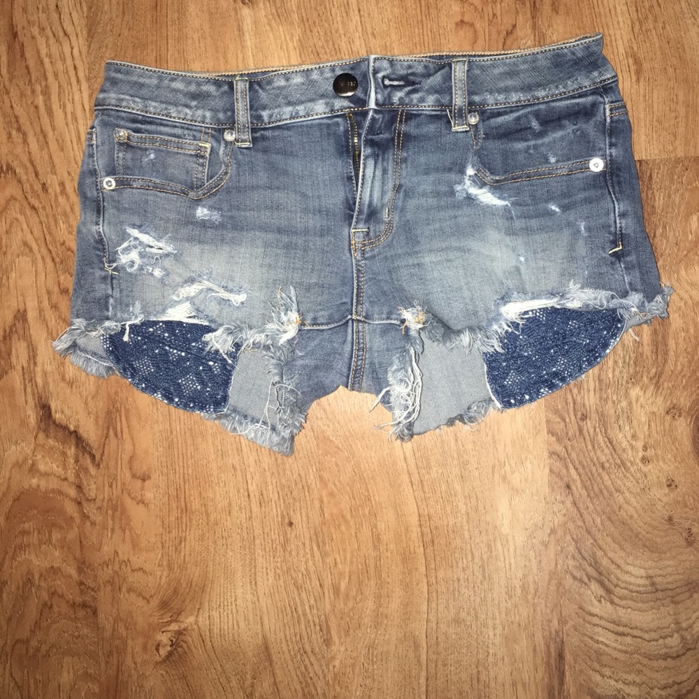 American Eagle Outfitters  shortie jean shorts