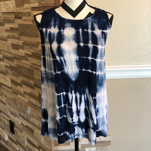 American Age Tops - 🔥5 for 30 American Age Tie Dye Blue Top C74