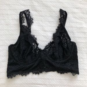 Aerie Black Lace Bra